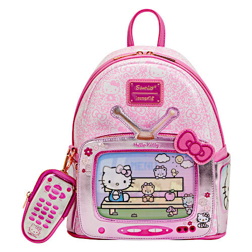 hello kitty backpack man Sanrio Exclusive Hello Kitty Vintage TV Lenticular Mini Backpack with Coin Bag