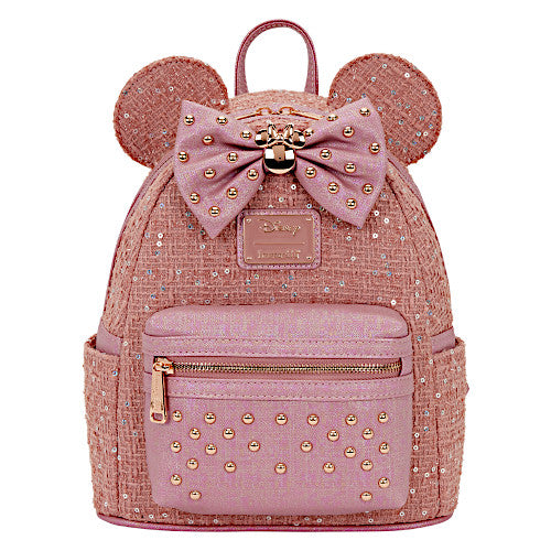 EXCLUSIVE DROP: Loungefly Minnie Mouse Glitter Tweed Mini Backpack - 11/7/25