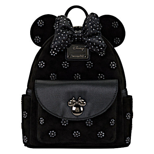 black leather minnie mouse backpack Disney for Women, Men, Boys, Girls, Unisex | Cute PU 10" Minnie Mouse Mini Backpack Purse Shoulder Purse its the perfect size for carrying your most important essentials comfortably NWT Disney Sequin Ears/ Bow