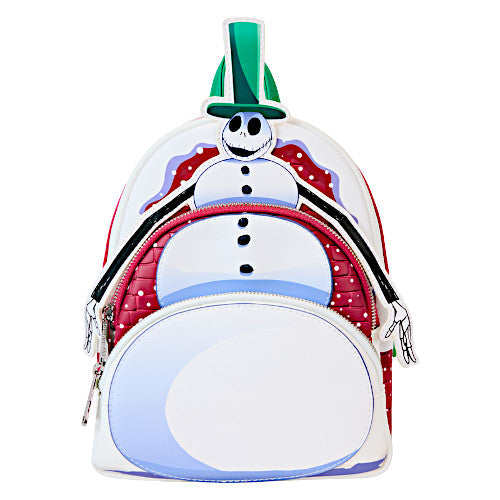 EXCLUSIVE DROP: Loungefly Nightmare Before Christmas Snowman Jack Skellington Mini Backpack - 9/20/24