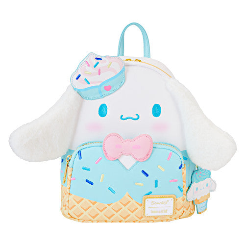 EXCLUSIVE DROP: Loungefly SDCC 2024 Sanrio Cinnamoroll Ice Cream Scented Plush Cosplay Mini Backpack - 7/25/24