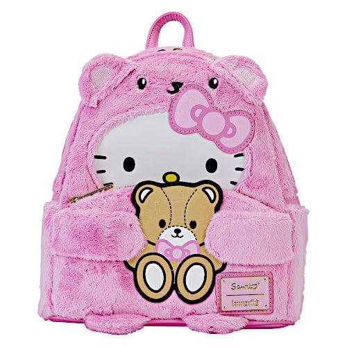 EXCLUSIVE RESTOCK: Loungefly Sanrio Hello Kitty Teddy Bear Cosplay Plush Mini Backpack - 12/17/24