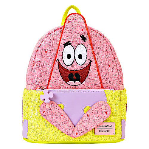 EXCLUSIVE DROP: Loungefly SpongeBob SquarePants Patrick Star Sequin Cosplay Mini Backpack - 1/8/25