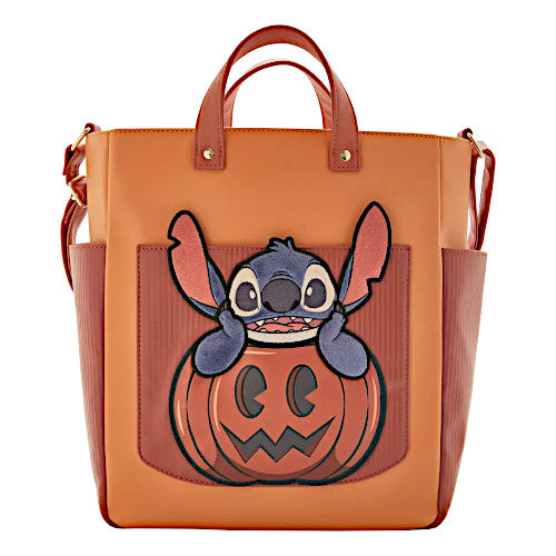 EXCLUSIVE DROP: Loungefly Stitch In Pumpkin Halloween Tote Bag - 7/2/24