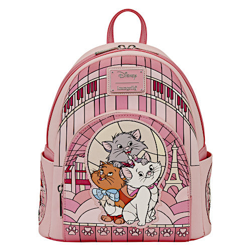 aristocrat mini backpack EXCLUSIVE DROP: Loungefly The Aristocats Stained Glass Mini Backpack