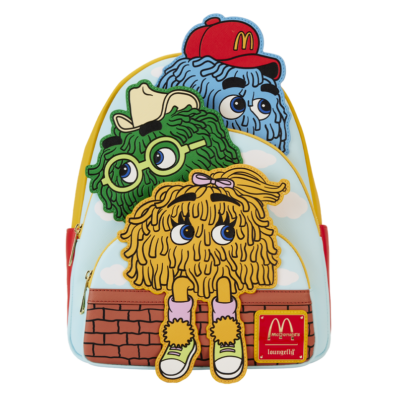 Loungefly McDonald's Vintage Fry Kids Triple Pocket Mini Backpack