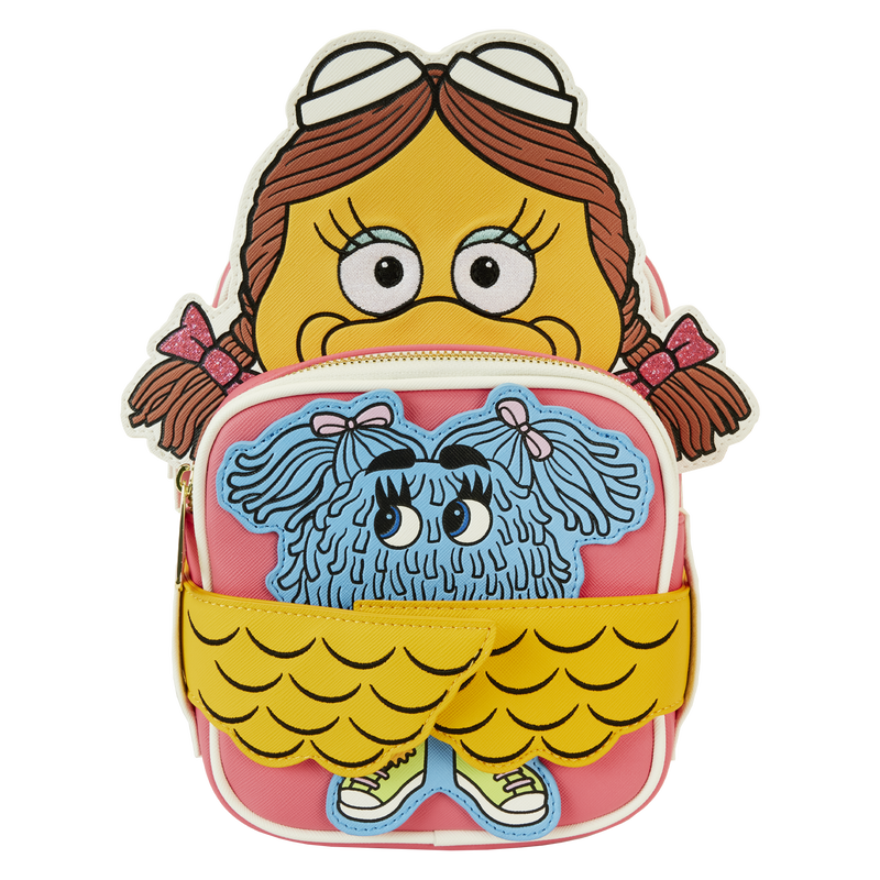 Loungefly McDonald's Birdie The Early Bird Crossbuddies Crossbody Bag w/Fry Kids Coin Bag