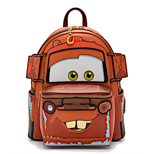Loungefly x Disney Pixar Cars Light Up Mater Cosplay Mini Backpack