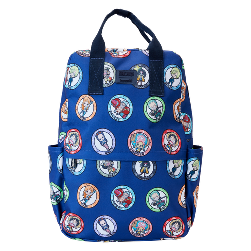 Loungefly One Piece 25th Anniversary Straw Hat Pirates AOP Nylon Full Size Backpack