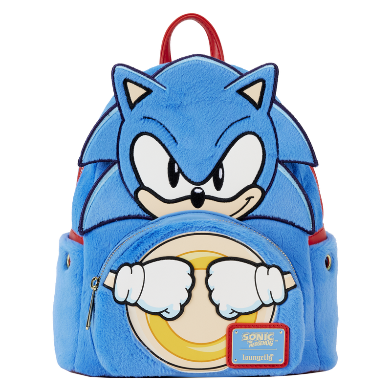 Loungefly Sonic The Hedgehog Classic Cosplay Plush Mini Backpack