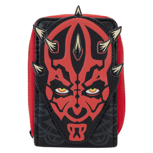 Loungefly Star Wars The Phantom Menace Darth Maul Glow Accordion Wallet