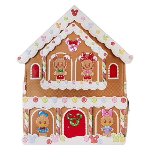 Loungefly Mickey & Friends Gingerbread House Mini Backpack