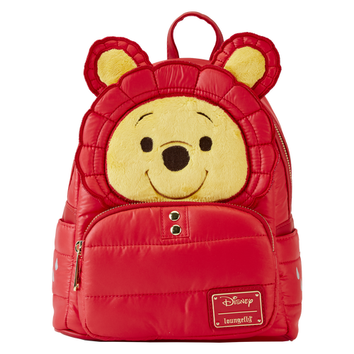 Loungefly Winnie the Pooh Rainy Day Puffer Jacket Cosplay Mini Backpack