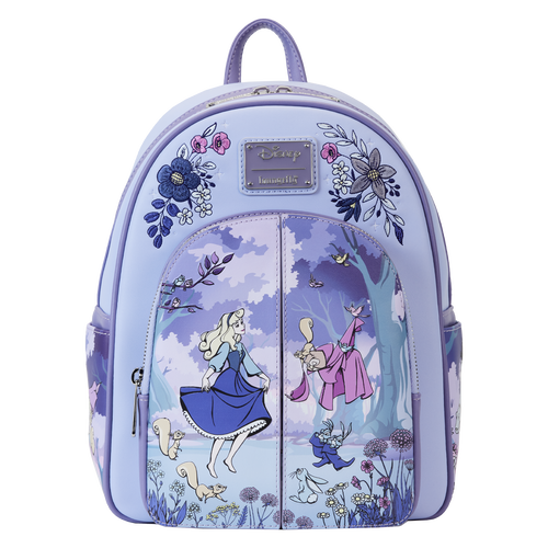 disney princesses floral mini backpack the Princess and the Frog Tiana Lenticular Show off your Disney Princess fandom with this Disney Princess Floral Mini Sleeping Beauty 65th Anniversary Scene