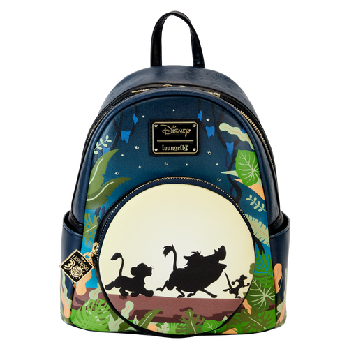 disney lion king faux leather backpack by loungefly The Lion King 30th Anniversary Hakuna Matata Silhouette Mini-Backpack