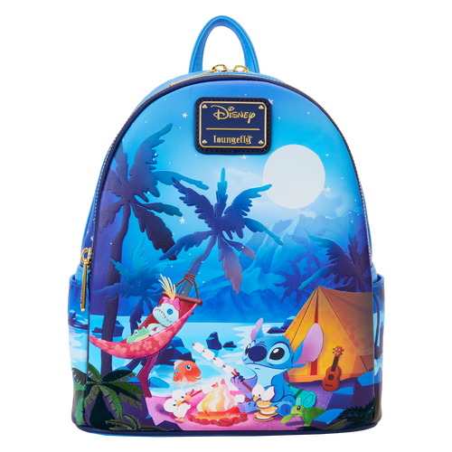 Loungefly Stitch Camping Cuties Glow Mini Backpack