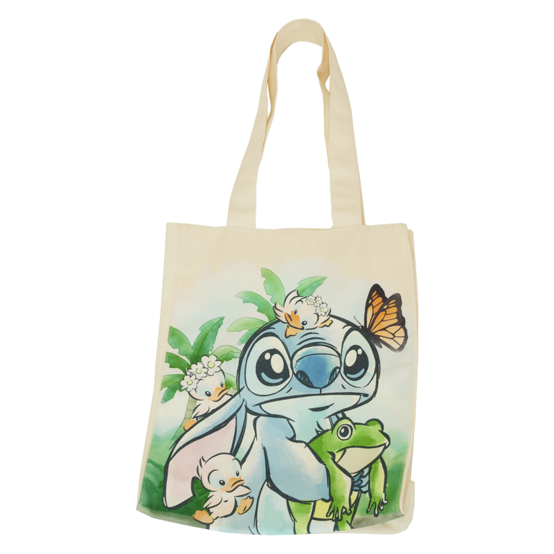 Loungefly Stitch Springtime Daisy Canvas Tote Bag