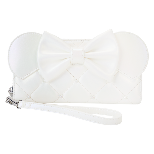 Loungefly Minnie Mouse Iridescent Wedding Wristlet Wallet