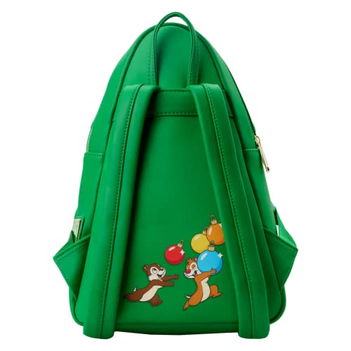 Loungefly Disney Chip n Dale Tree Ornament Figural Double Strap Shoulder Bag, Multicolored