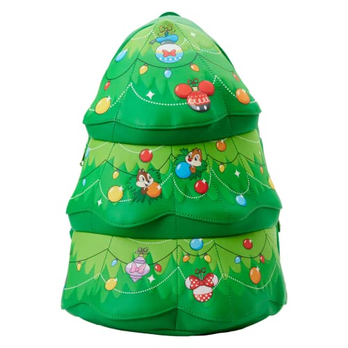 Loungefly Disney Chip n Dale Tree Ornament Figural Double Strap Shoulder Bag, Multicolored