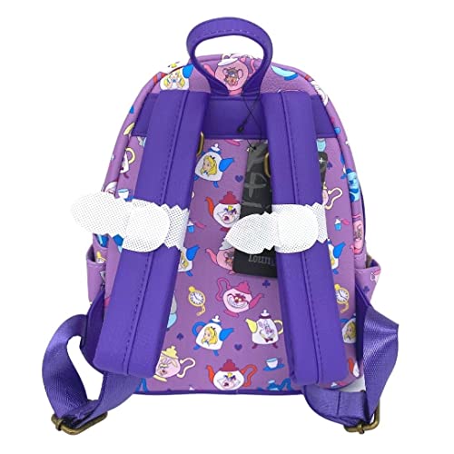 Loungefly Exclusive Alice in Wonderland Tea Pots Double Strap Shoulder Bag