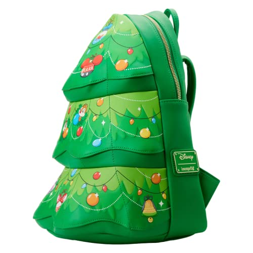 Loungefly Disney Chip n Dale Tree Ornament Figural Double Strap Shoulder Bag, Multicolored