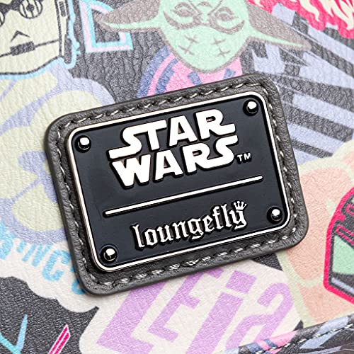 Star Wars Classic Pastel Stickers Mini Faux Backpack by Loungefly