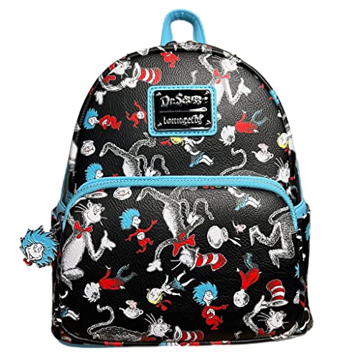  Loungefly GT Exclusive Disney Beauty and the Beast Comic AOP  Mini Backpack