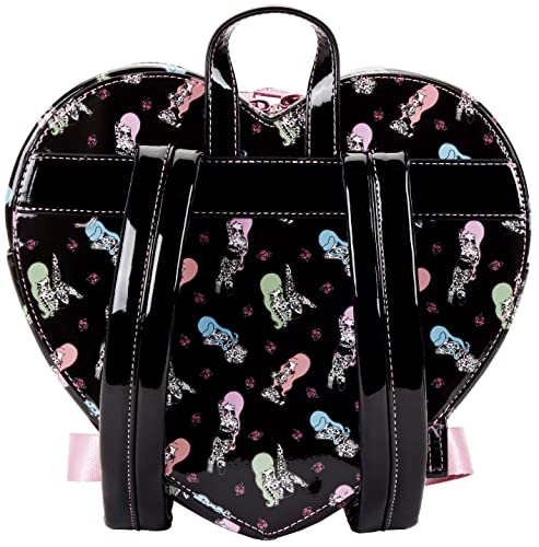 Loungefly Valfre Double Heart Mini Backpack Women's Double Strap Shoulder Bag Purse