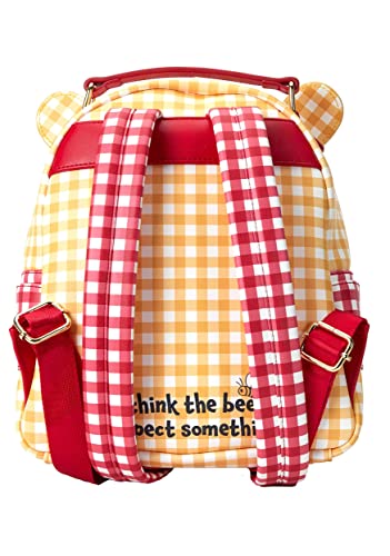 Loungefly Disney Winnie the Pooh Gingham Womens Double Strap Shoulder Bag Purse