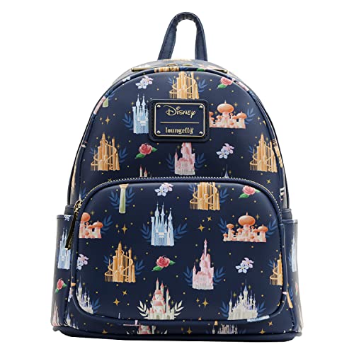 Loungefly Disney Princesses Castles All Over Print Womens Double