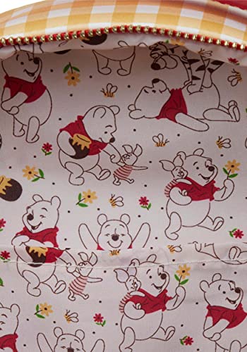 Loungefly Disney Winnie the Pooh Gingham Womens Double Strap Shoulder Bag Purse