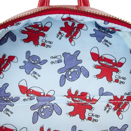 Loungefly Disney Stitch Devil Double Strap Shoulder Bag