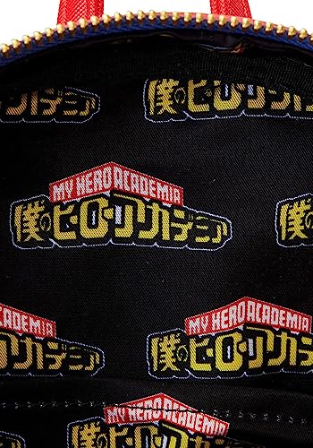 Loungefly My Hero Academia Group Debossed Logo Mini Backpack Womens Double Strap Shoulder Bag Purse