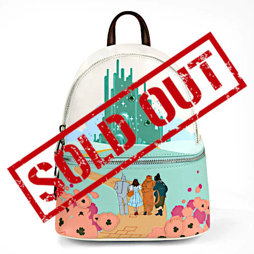 city mini backpack Loungefly Bags | Nwt Loungefly Wizard Of oz Mini Backpack Eight3five Hooks Emerald City Bag | Color: Cream/Green | Size: Os