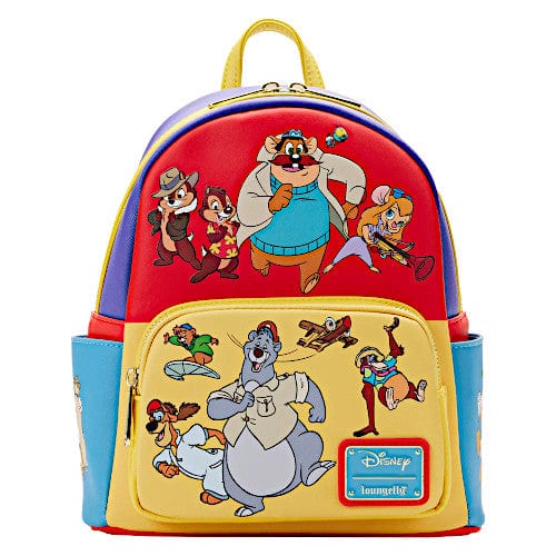 block color mini backpack Exclusive - Disney Afternoon Cartoons Color Block Mini Backpack | Officially Licensed | Plastic/Vegan Leather