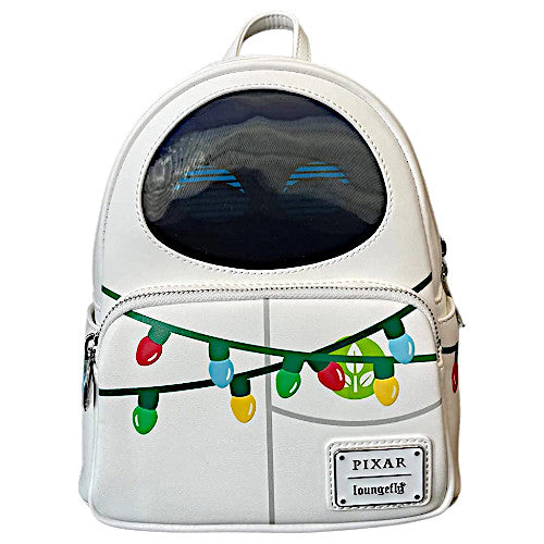 eve mini backpack EXCLUSIVE DROP: Loungefly Pixar WALL·E Eve Christmas Lights Cosplay Mini Backpack (LE 1000)