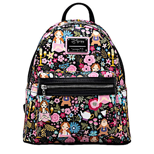 black floral mini backpack Beauty & the Beast (1991) Belle Floral Mini Backpack