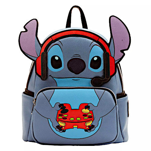 gamestop mini backpack Loungefly Disney Stitch Gamer Backpack GameStop Exclusive