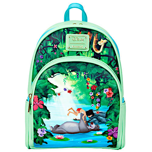 green animals mini backpack Loungefly Jungle Book Bare Necessities Mini Backpack