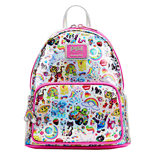 RESTOCK: Loungefly Lisa Frank Iridescent AOP Mini Backpack - 4/27/23