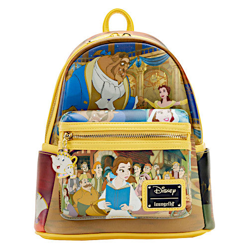 disney beauty and the beast library scene mini backpack Mini-Backpack and Lumire make an encore appearance Loungefly Beauty and the beast