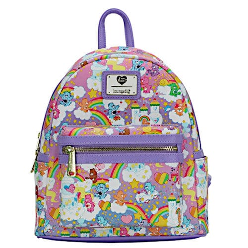 EXCLUSIVE DROP: Loungefly Care Bears Rainbow AOP Mini Backpack