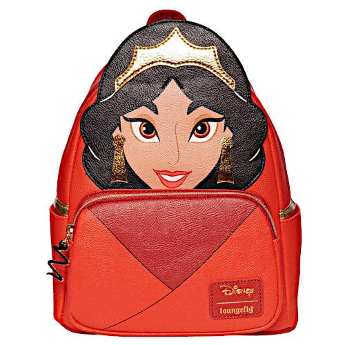 elena mini backpack Loungefly Disney Aladdin Princess Jasmine Red Outfit Cosplay Mini Backpack