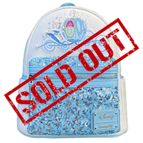 cinderella sequin mini backpack Loungefly Disney Cinderella's Magical Carriage Toyz N Fun Exclusive