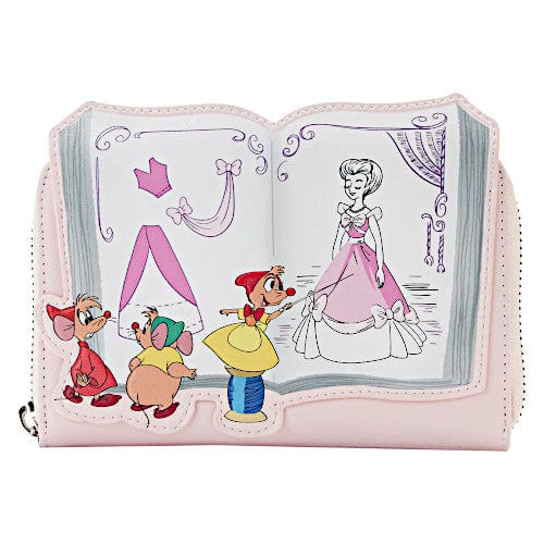 Exclusive - Cinderella Mice Dressmakers Zip Around Wallet | Officially Licensed | Plastic/Vegan Leather
