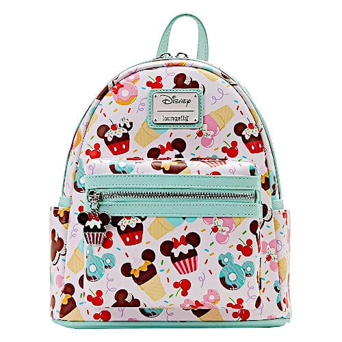 EXCLUSIVE DROP: Loungefly Disney Mickey & Minnie Mouse Sweet Treats AOP Mini Backpack - 1/3/23