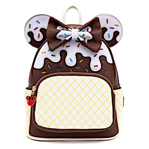 danielle nicole disney minnie mouse ice cream mini backpack Loungefly Disney Minnie Mouse Chocolate Ice Cream Cone Mini Backpack