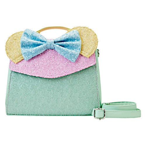 EXCLUSIVE DROP: Loungefly Disney Minnie Mouse Pastel Sequin Crossbody Bag (LE 1400) - 3/21/23