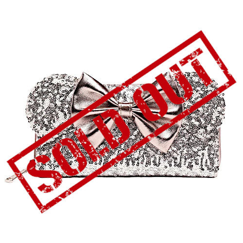 EXCLUSIVE RE-RELEASE: Loungefly Disney Minnie Mouse Silver Sequin Wallet - 10/29/21